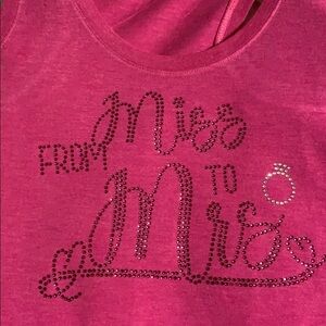 NNW from miss to mrs bling tank